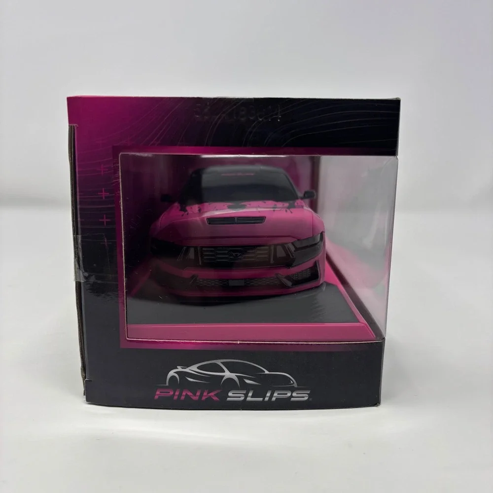 2024 Ford Mustang Dark Horse Jada Pink Slips Diecast Car Black Pink 1:24 New